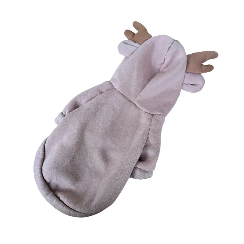 Dog Puppy‎ Reindeer Antler Hoodie Costume Pet Winter Clothes